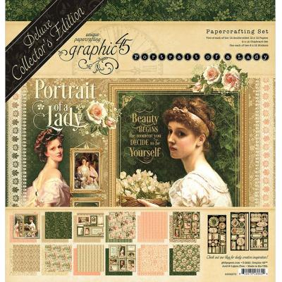 Graphic 45 Potrait Of A Lady Designpapier - Deluxe Collector's Edition